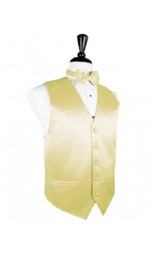 Luxury Satin Solid Tuxedo Vest & Bowtie - Image 1 of 1