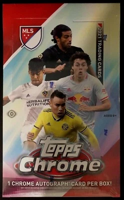 2021 Topps Chrome MLS Major League Soccer Factory Sealed Hobby Box (1) Autograph - Image 1 of 3