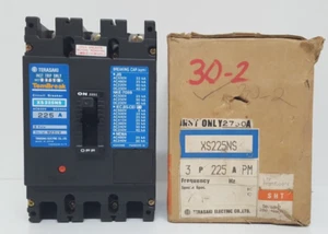 TERASAKI XS225NS TEMBREAK CIRCUIT BREAKER 3 POLE 225 AMPS AC600V DC250V - Picture 1 of 18