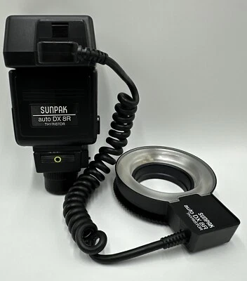 SUNPAK Auto DX 8R Thyristor Macro Ring Light For Nikon F3 - Tested & Working - Image 1 of 4
