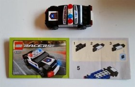 LEGO RACERS Police Car URBAN ENFORCER #8301 RARE Hard To Find Toy + Instructions
