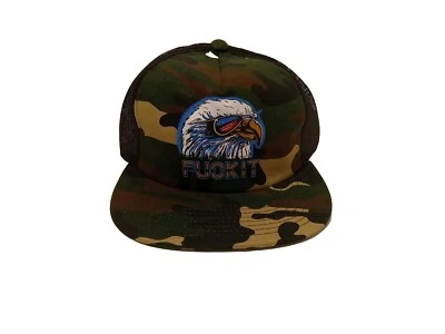 Gorra Huf Para Hombres EE. UU. American Eagle Camuflada Snapback Malla Foto 1 de 4