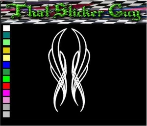 PINSTRIPING scroll fan set sticker 0007 ratrod truck bagger rat rod HD - Picture 1 of 21