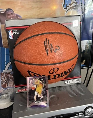 Kyle Kuzma Signed Basketball Washington Wizards Los Angeles Lakers Ball JSA COA - Image 1 of 4