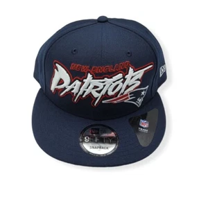 New Era New England Patriots 9Fifty Retro Script Graffiti Adjustable Snapback - Picture 1 of 6