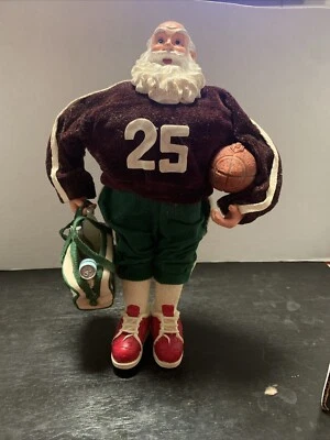 Figura de fútbol americano de Papá Noel granate camiseta equipo EE. UU. De colección Departamento 56 Tx A&M Aggie Rea Foto 1 de 4