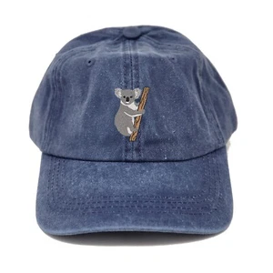 Koala embroidered cotton baseball cap (available in many colors) - Picture 1 of 13