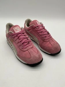 Puma Trainers Shoes Women's Size 6.5 Pink Suede Sole Lace Up - Picture 1 of 22