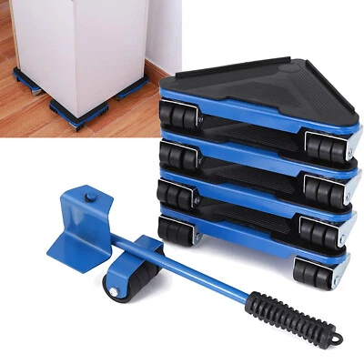 5 tlg Möbelheber Möbeltransportrollen Möbeltransport Set Möbelrollen Umzug Möbel - Bild 1 von 4