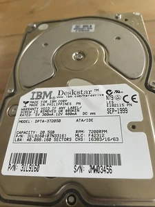 IBM Deskstar DPTA-372050 20,5GB ATA/IDE 3,5" Festplatte 31L9160 7200RPM - Bild 1 von 7