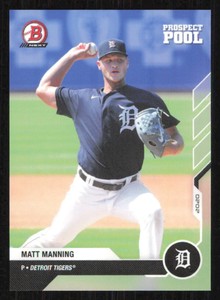 2020 Bowman Next MATT MANNING Prospect Pool Baseball card DETROIT TIGERS #PP-20
