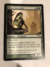 Glissa Sunseeker Mirrodin NM Green Rare MAGIC THE GATHERING MTG CARD