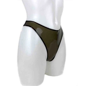 Latex Bikini Briefs Translucent High Panties for Catsuit Party Club Wear Fetish - Picture 1 of 12