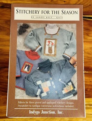 Indigo Junction Stitchery For The Season Pattern IJ631 Appliquéd Stitchery - Image 1 of 3