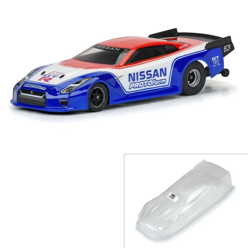 PROTOform # 159200   1/16 Nissan GT-R R35 Pro Mod Clear Body: Losi Mini Drag - Image 1 of 1