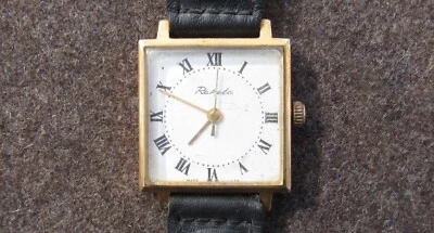Reloj Pulsera Mecánico Original-Auténtico URSS Soviético Raketa Dorado AU 12.5 Foto 1 de 4