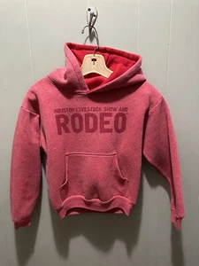 Houston Live Stock Show & Rodeo Sweater Red Youth Sz Med - Picture 1 of 4