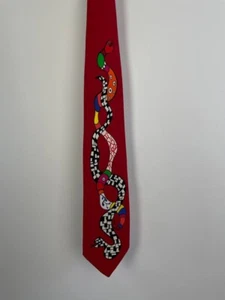 Niki De Saint Phalle x Fabric Frontline Zurich "Snake" red tie Limited Edition - Picture 1 of 18