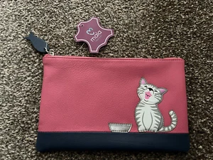 Mala Echtleder rosa ziggy Katze Kosmetiktasche brandneu - Bild 1 von 1