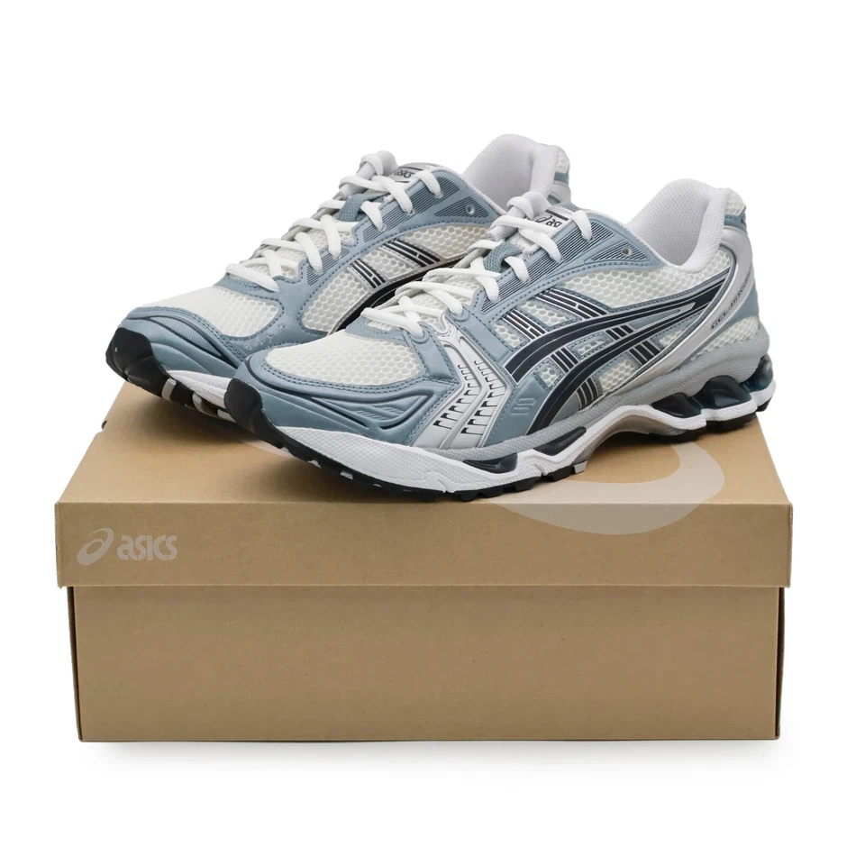 1203A537-106 Asics Gel-Kayano 14 White Fjord Grey (uomo) - Immagine 1 di 4
