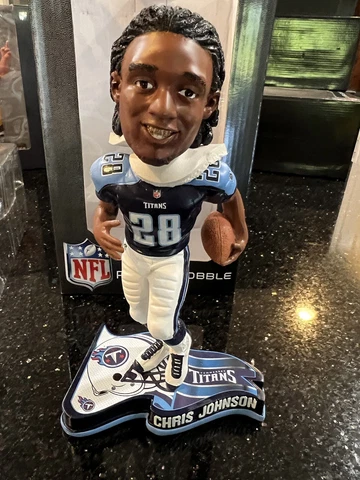 Tennessee Titans Chris Johnson 2013 NFL bobblehead Action Pose Foco Cover