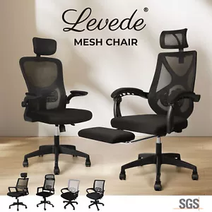Gaming Office Chair Computer Executive Mesh Chairs Seat Home Work Study Black - Picture 1 of 69