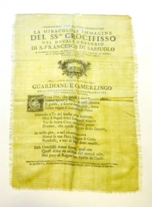 STENDARDO SETA CROCIFISSO SASSUOLO 1725 (3358) - Imagen 1 de 4