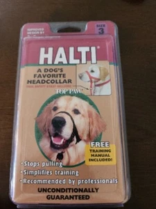 Halti Sz 3 Top Paw Dog HeadCollar Stops Pulling, Simplifies Training, NIP! #YD-2 - Picture 1 of 4