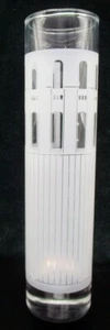 Coit Tower Glass Vase 7.5" Tall Frosted Design on Clear San Francisco - Picture 1 of 6