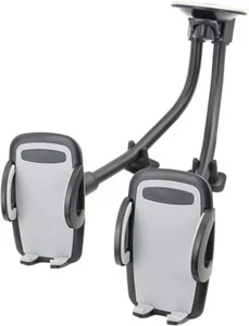Dual Phone Holder for Car Phone Mount for Truck Windshield Dashboard Compatible - Picture 1 of 7