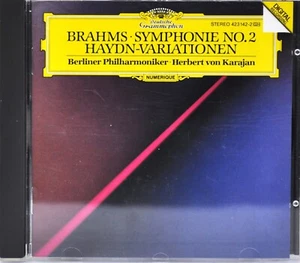 HERBERT VON KARAJAN "Brahms: Symphonie #2" CD Deutsche Grammophon 423 142-2 - Bild 1 von 3