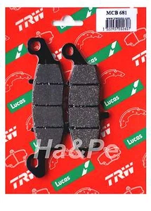 Pastillas de freno para Suzuki GS 500 E F - LUCAS MCB 681 MCB681 - Imagen 1 de 1