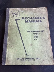 Universal Jeep Mechanic’s Manual (1955) CJ-2A, CJ-3A, CJ-3B, CJ-5 - Picture 1 of 12