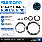 SHIMANO INNER ROD EYE CERAMIC RINGS SPARE FOR ROD EYE REPAIRS VARIOUS SIZES
