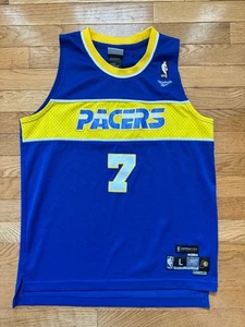 Reebok Jermaine O'Neal Indiana Pacers YOUTH Sz L 72-73 Hardwood Classics Jersey - Picture 1 of 4