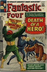 antastic four #32 FN/VF 7.0 1. App. Invincible Man; 3. App. of the Skrulls - Bild 1 von 3