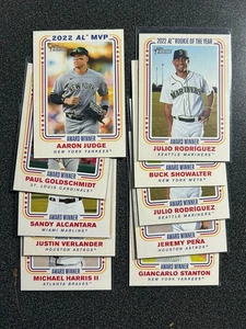 Juego completo de inserción de ganadores de premios Topps Heritage 2023 1-10 - Imagen 1 de 1