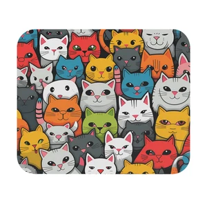 Linda alfombrilla de ratón con impresión de gato antideslizante alfombrilla de escritorio para computadora portátil Kawaii amante de los gatos - Imagen 1 de 4