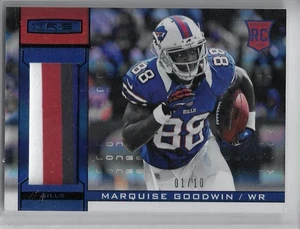 Panini Rookies & Stars Longevity Marquise Goodwin #224 2013 parche RC Bills/10 - Imagen 1 de 2