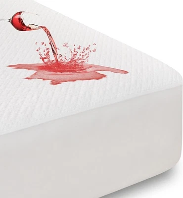 SOCHOW 4-Layer Ultra Soft Premium Waterproof Mattress Protector Queen, White  - Image 1 of 4