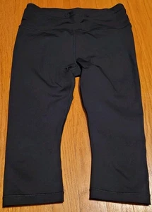 Athleta Accelerate Crop Pantalon 3/4 Length Black Leggings Women's Medium EUC - Picture 1 of 13