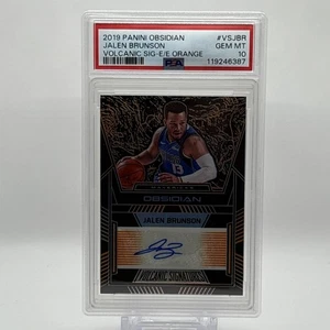 2019-20 Panini Obsidian Volcanic Signatures Orange Jalen Brunson /50 PSA 10 GEM - Bild 1 von 6
