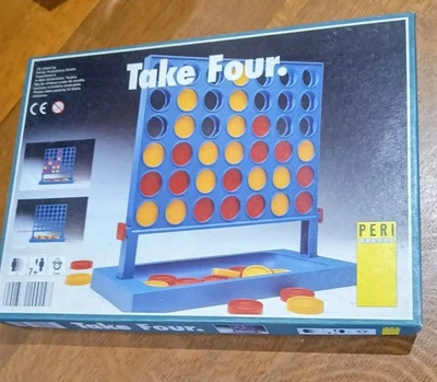 Vintage Peri Spiele 'Take Four'  Counter  Type Family Game. Great Fun! - Image 1 of 3