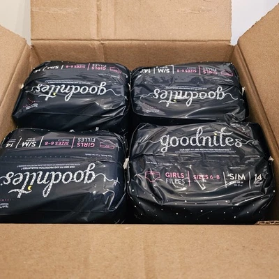 Roupa íntima de enurese noturna Goodnites para meninas tamanho P/M 43-68 lb princesa Disney - Imagem 1 de 4