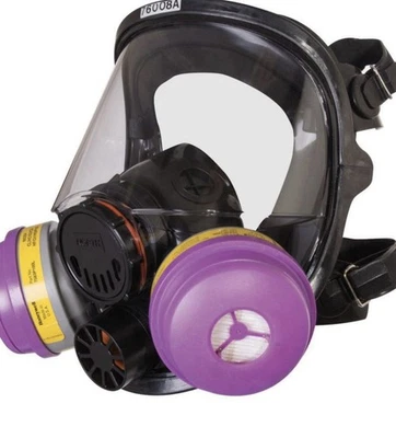 Honeywell North 76008A Full Face Respirator Mask Medium/Large with 2 Filters - Image 1 of 4