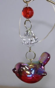 Pájaro Navidad Adorno o Atrapasol Plástico Brillante - Imagen 1 de 5