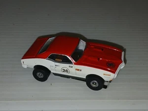 Auto World Tjet 1968 Pontiac Firebird coche ranurado rojo probado y funcionando - Imagen 1 de 6
