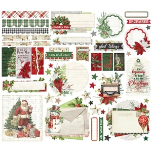 Álbum de recortes simple vintage BELIEVE efímero 48 piezas historias simples Navidad 25529 - Imagen 1 de 2