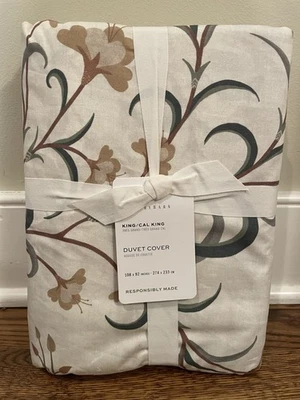 Pottery Barn Autumn Botanical Duvet Cover King/cal King New - Image 1 of 2