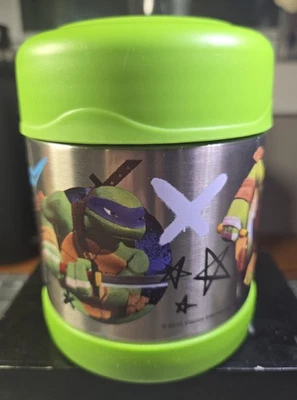 Termo TMNinjaTurtles 10 oz. Tarro de comida de acero inoxidable aislado Funtainer para niños  Foto 1 de 4